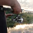 Telescopic Fishing Pole Reel Combo Ultralight Fishing Rod Spinning Reel with Tackle Bag All-in-One Fishing Accessories Fishing Gear Gifts Kit for Kids Adults Youth Beginner Saltwater Freshwater (Black-5.58ft)