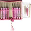 Tulip Etimo Rose Crochet Hook Set, multicolor, 2, 2.5, 3.0, 3.5, 4.0, 4.5, 5.0, 5.5, 6.0 millimeters