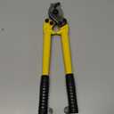 QWORK 4/0 Gauge Wire Cutter - Forged Steel Handle, Shear Action Cutter, 14" Stainless Steel Cable Cutter - Ideal for Battery & Welder Cables, Building Wiring, and SO Cord