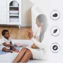 BabbleRoo Baby Changing Pad - Comfortable Portable Changing Pad, Compact, Fits in Any Diaper Bag - Lightweight and Soft with Cute Designs, Convenient Pockets, Extra Head Support  Pink Birdy