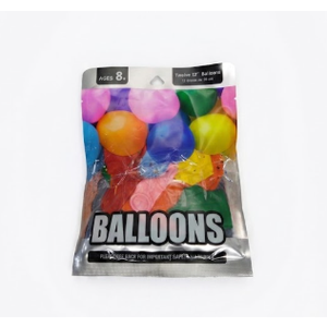 Balloons 12 Pcs Random Color , Pack Of 6
