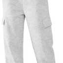 Cargo Sweatpants for Women with Pockets Casual Baggy Joggers Pants Travel Outdooors Hiking Gym Workout Pants (Gray, M)