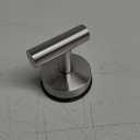 Hallyware 1 Pack Round Base SUS304 Stainless Steel Bathroom Heavy Duty Towel Hook Hanger Coat Hook Coat Hook for Wall Mounted, Brushed