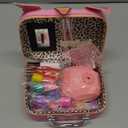 Kids Nail Polish Set for Girls, Nail Art Kit with Nail Dryer & DIY Nail Stickers, Nail Kit Toys for Girls with Non-Toxic Nail Polish, Age 3-12 Little Girl Gift Toys- Pink