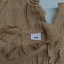 GRNSHTS Newborn Baby Girl Clothes Ruffle Rompers Toddler Fall Outfits for Girls Set Little Girl Fall Winter Clothing (0-3M, Khaki)