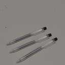 Muji Smooth Gel Ink Ballpoint Pen Knock Type 3-Pieces Set, 0.5 mm Nib Size, Black