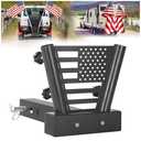 Heavy Duty Hitch Flag Pole Holder,Trailer Hitch Flag Pole Holder, Universal Flag Holder for Truck,Car, SUV, Pickup, Camper & Trailer,Compatible with 2" Trailer Receiver