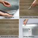 Freshtour Vinyl Flooring Roll, Wood Grain Peel and Stick Floor Tiles 23.6"x 118"/19 Sq.Ft, Wear-Resistant and Waterproof Vinyl Plank Flooring for Bedroom Living Room Kitchen RV Office, Brown