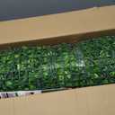 48"x120"(40 SQFT), Artificial Green Grass Wall Boxwood Plant Roll | UV Resistant Fake Leaves, Faux Ivy Privacy Hedge, Fence Screen Backdrop for Garden, Indoor Outdoor Wall Decor Covering