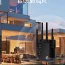 Dual Band 5GHz/2.4GHz WiFi Extender, WiFi Booster, WiFi Extender Signal Booster, Covers 12880 Sq.ft, Supports 105 Devices, Wireless Signal Booster for Home