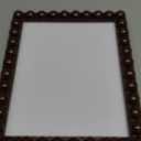Beeveer 8 x 10 Wooden Beaded Picture Frame Boho Farmhouse Photo Frame Birthday Wedding Anniversaries Gift for Vintage Rustic Wall and Tabletop Display Decorative(Brown)