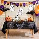 Over The Table Rod Stand with Clamps Adjustable 28"-69" Tall 31"-98" Length Table Arch Stand Hanging for Wedding Birthday Party Halloween Christmas Party (Black)