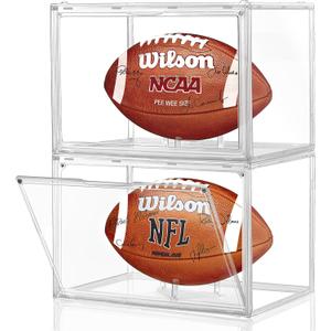 2 Pack Football Display Case (Assembly Required)