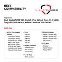954-04045 Deck Belt Replacement, Length 109", Heavy-Duty Aramid Cord Belt Replaces 754-04045 for Cub Cadet LT1040 LT1042 RZT42, 112-5800 for Toro LX420 (23, 25, 26, 27), Troy Bilt Bronco Super Bronco