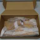 E E EMPTY Sandals Women Adjustable Double-Buckle Smooth Sandals, Comfortable Cork Sandals Suitable for Both Men and Women, with Bow Support (9, Brown)