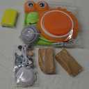 Pottery Wheel for Kids-Complete Pottery Painting Kit Arts and Crafts for Kids Ages 8-12, Clay Sculpting Tools with 1.7lb Air Dry Clay, Birthday Christmas Gifts Toys for Boy Girls Age 6 7 8 9 10 11 12 (Orange-Snail)