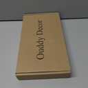 Ouddy Decor 24 Pcs Velvet Bows for Christmas Tree, Vintage Khaki Ribbon Bows Christmas Ornaments for Xmas Tree Wreath Garland DIY Craft Gift Wrapping Bags Home Decor (Khaki, 7" x 6", Width of 1")