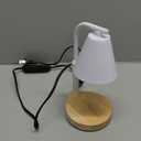 Electric Candle Warmer Lamp With Timer: Adjustable Height for Jar Candles, Dimmable With 2 Bulbs for Bedroom Home Decor, Scented Wax, Gifts for Mom, White