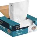 SONGMICS Trash Bags for 5.3 Gallon (20 L) Trash Cans, Drawstring Kitchen Garbage Bags, Pre-Separated, Quick-Dispense Box, Liner Code L, 2 Rolls, 80 Count, White UKRB021A02