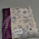 jinchan Amlie Linen Floral Curtains 63 inch Length Curtains for Living Room Bedroom Farmhouse Country Decor Drapes Light Filtering Window Treatment Back Tab Rod Pocket, 2 Panels, Blue