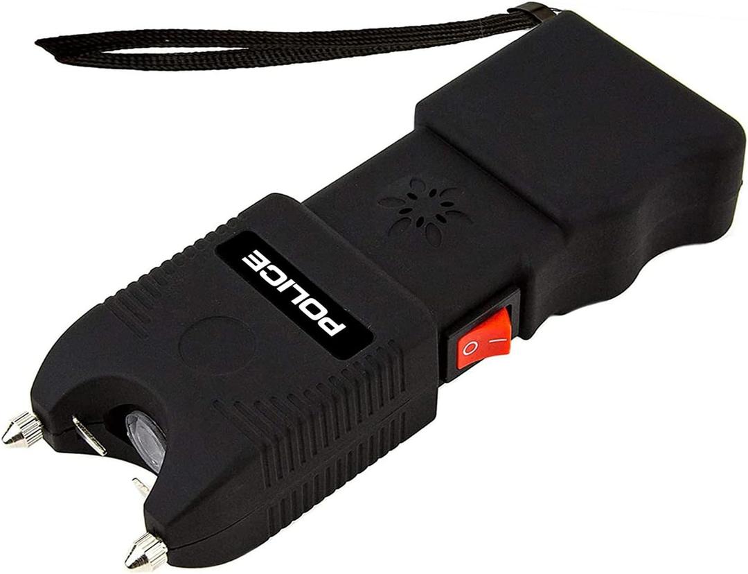 POLICE Stun Gun TW10 - Heavy Duty with LED Flashlight Siren Alarm