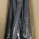 Reginary Black Umbrella Bulk Wedding Stick Umbrellas Large Canopy Windproof Rain Auto Open J Hook Handle for Adult