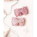 Niceye Handmade Baby Headbands Soft Stretchy Nylon Hair Bands with Bows for Newborn Infant Baby Toddler Girls