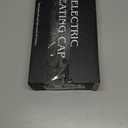 Heated Cap for Deep Conditioning: Upgraded Extra Large 10-Level Fast Heating 3 Time Settings Hair Steamer Cap for Natural Black Hair Portable Thermal Steam Cap for Home Hair Treatment - Deep Black