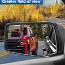 TOP-MAX Driver Side Mirror Glass Replacement for 2019 2020 2021 2022 2023 Chevrolet Silverado| GMC Sierra 1500 2500 3500HD, Left Convex Heated Mirror Glass with Backplate