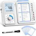 3-in-1 Visual Timer & ADHD Tool for Kids|Adults, Task Timer with Chore Chart Board, Visual Schedule for Kids with Autism, Daily Checklist for Home, School, Classroom, Desk (White)