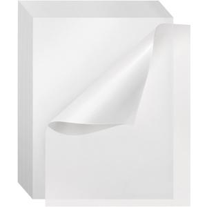 Bright Creations Glassine Paper Sheets - Tracing Paper for Artwork - Acid-Free Glassine Onion Skin Sheets for Crafts - 8.5 x 11 in, Transparent, 100 Pack