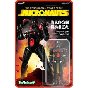 Super7 Reaction+ Micronauts Baron Karza - 3.75" Micronauts Action Figure with Accessory Vintage Collectibles and Retro Toys