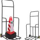 lukar Traffic Cone Cart with Wheels, 350LBS Capacity Heavy Duty Dolly Cart
19.5"Dx 18.5"Wx 45.7"H, Traffic Cone Storage Cart for Road Construction, Parking Lots, Schools, Driving Training, Black