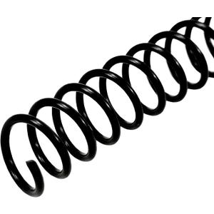 Rayson 3/4" Plastic Spiral Binding Coil, 160 Sheets Capacity, 4:1 Pitch 19mm Black Coil Binding Spines for Business and Educational Purposes, Pack of 50