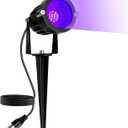 Halloween LED Black Light: 15W Spot Lights Outdoor UV Spotlight for Halloween Christmas | 110V Plug-in Blacklight with IP65 Waterproof for Party Body Paint Fluorescent Poster Neon Glow