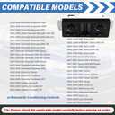 599-210XD A/C Heater Climate Control Module Panel Switch for 02-09 Chevy Silverado Suburban Tahoe Trailblazer Avalanche GMC Sierra Yukon Envoy Cadillac Escalade Saab Isuzu Buick Bravada, OE# 10370033