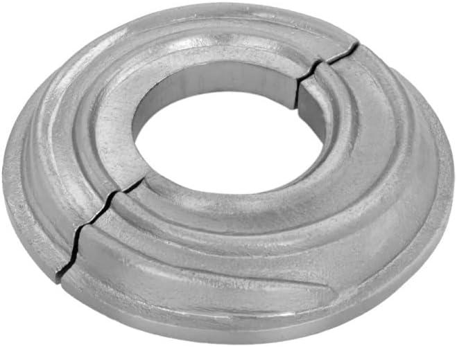 Renovators Supply Manufacturing Aluminum Escutcheon Plate 3.13" OD Escutcheon 1" IPS Lacquered Satin Finish Radiator Flange