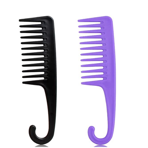 Wide tooth hook comb
