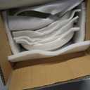 Y YHY Pasta Bowls, 30oz Salad Bowls White Soup Bowls Large Pasta Serving Bowl Porcelain Pasta Plates Wide and Shallow Bowls Set of 6 Microwave Dishwasher Safe Valentines Day Gift