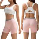 Womens Boxer Briefs Panties, Cotton Comfortable Boy Shorts Underwear, Anti Chafing Soft Panty, 2 Pack (L)