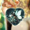 2 x Fairy Christmas Ornaments 2025 - Fairy Gifts for Women, Xmas Gifts for Friends Family as Fairy Decor, Ceramic Angel Ornaments for Christmas Tree Decorations, Gift Exchange Ideas