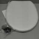 PandaEar Toilet Seat with Build-In Toddler Potty Training Seat, Round Toilet Seat with Splash Guard for Toddler Training, Easy to Install & Slow Close