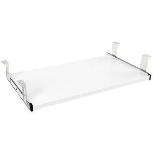 FRMSAET Furniture Accessories Office Product Suits Hardware 20/24/30 inches Keyboard Drawer Tray Wood Holder Under Desk Adjustable Height Platform(24 inches,White)