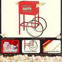 Great Northern Popcorn Company 5995 10 oz. Perfect Popper Popcorn Machine with Cart - Red (5995 GNP Red 10oz. Full)