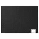 Lintex Woven Faux Leather Black Placemat 12 Pack, 12 inch×18inch, Black
