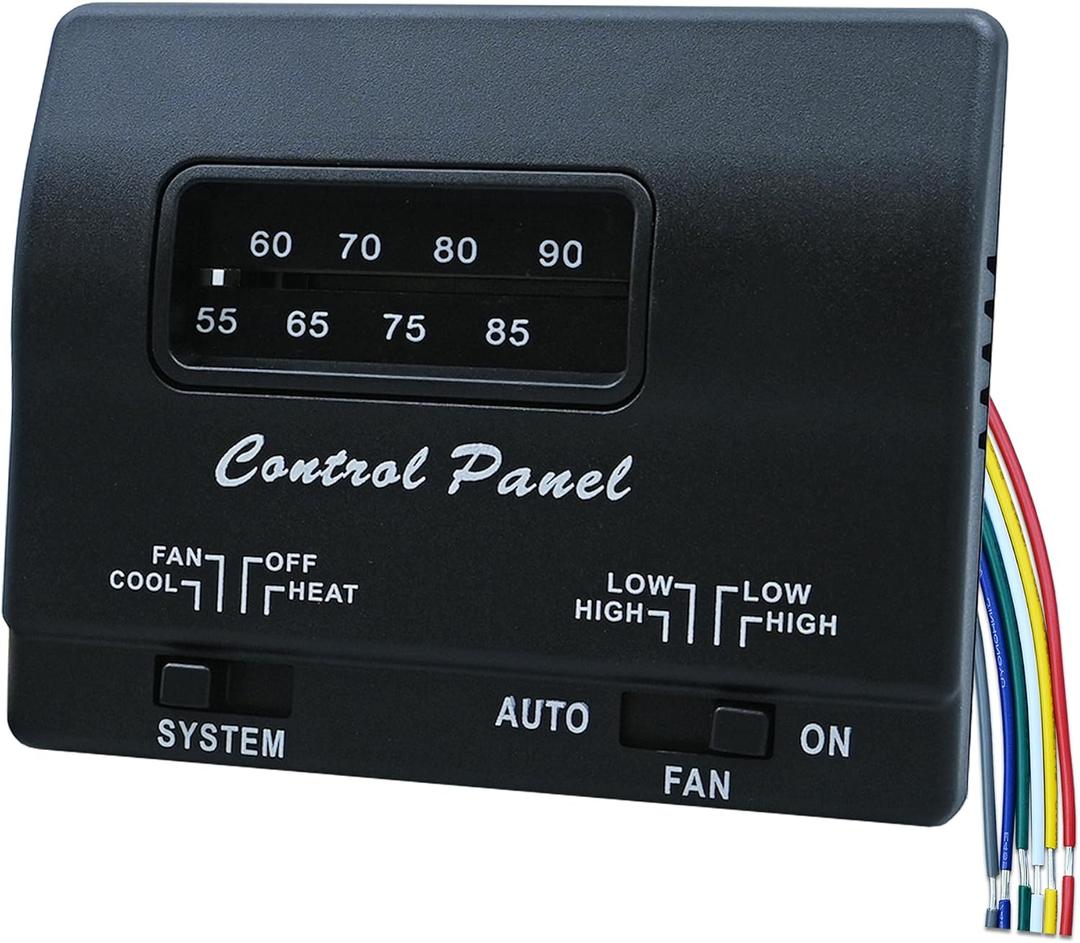 7330F3852 RV Thermostat Replacement for Coleman Mach RV Thermostat Heat/Cool Single Stage Control RV Air Conditioner Thermostat