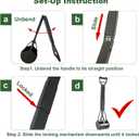 ienjoyed Dog Pooper Scooper for Large Medium & Small Dogs Heavy Duty,Long Handled Dog Poop Scooper for Grass,Durable Dog Poop Pick Up Tool (Dark Green)