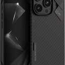 Aulumu A16 Aramid Fiber for iPhone 16 Pro Case | 1500D Ultra Slim Woven | Real Cooling | Compatible with MagSafe