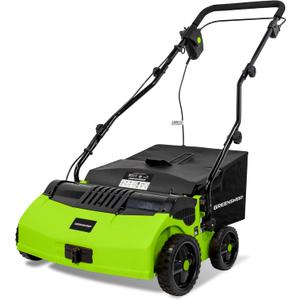 GreenSweep V2 | Artificial Grass Electric Sweeper Rake Vacuum 45L Collection Bag, 5 Adjustable Heights, Foldable Handle