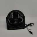 Amazon Basics Air Circulator Fan, Desk Fan for Bedroom, Home and Office, With 90-Degree Tilt Head, 3 Speed Settings, Lightweight (3 LBS), 35 Watts, Black, 11.1"W x 6.3"D x 10.9"H